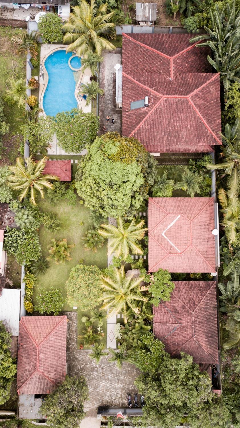 Property building, Garden view