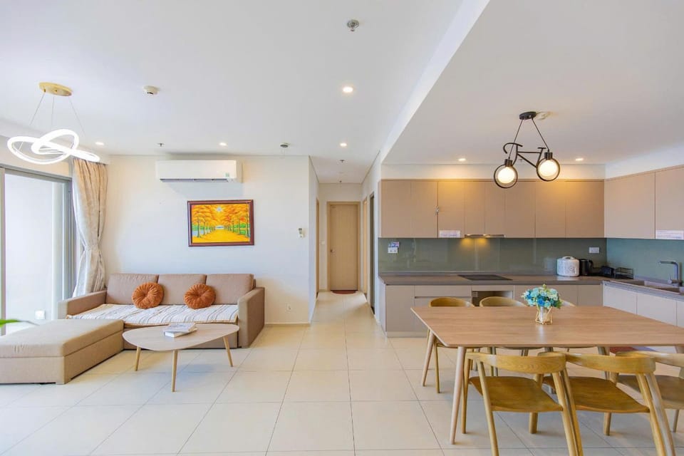 Kitchen or kitchenette, Living room, Seating area