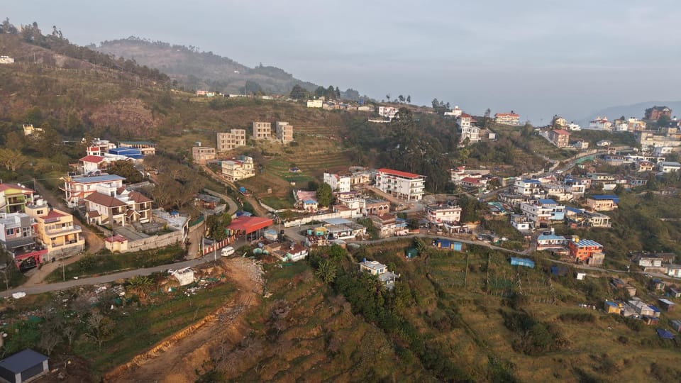 Natural landscape, Bird's eye view, Mountain view, Location