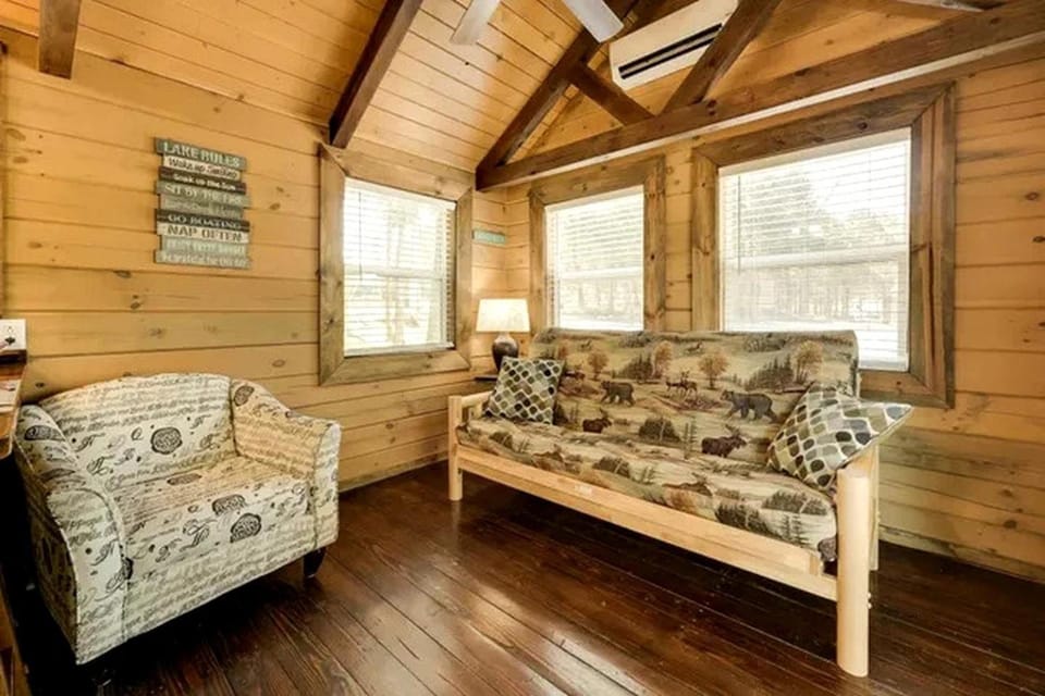 Classic Cabin Getaway with Loft, Fire Pit & Pool Access in Branson, Missouri Cabin in Indian Point