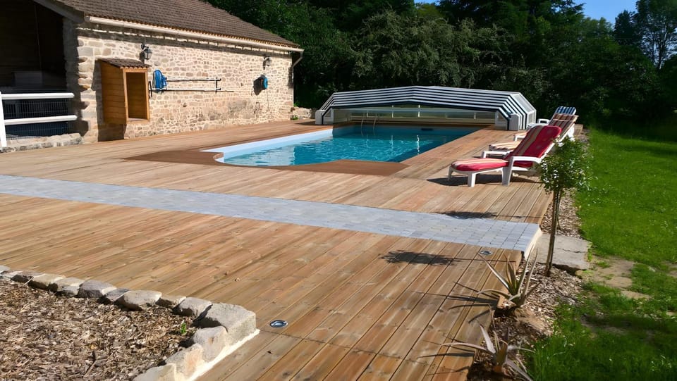 Property building, Living room, Swimming pool