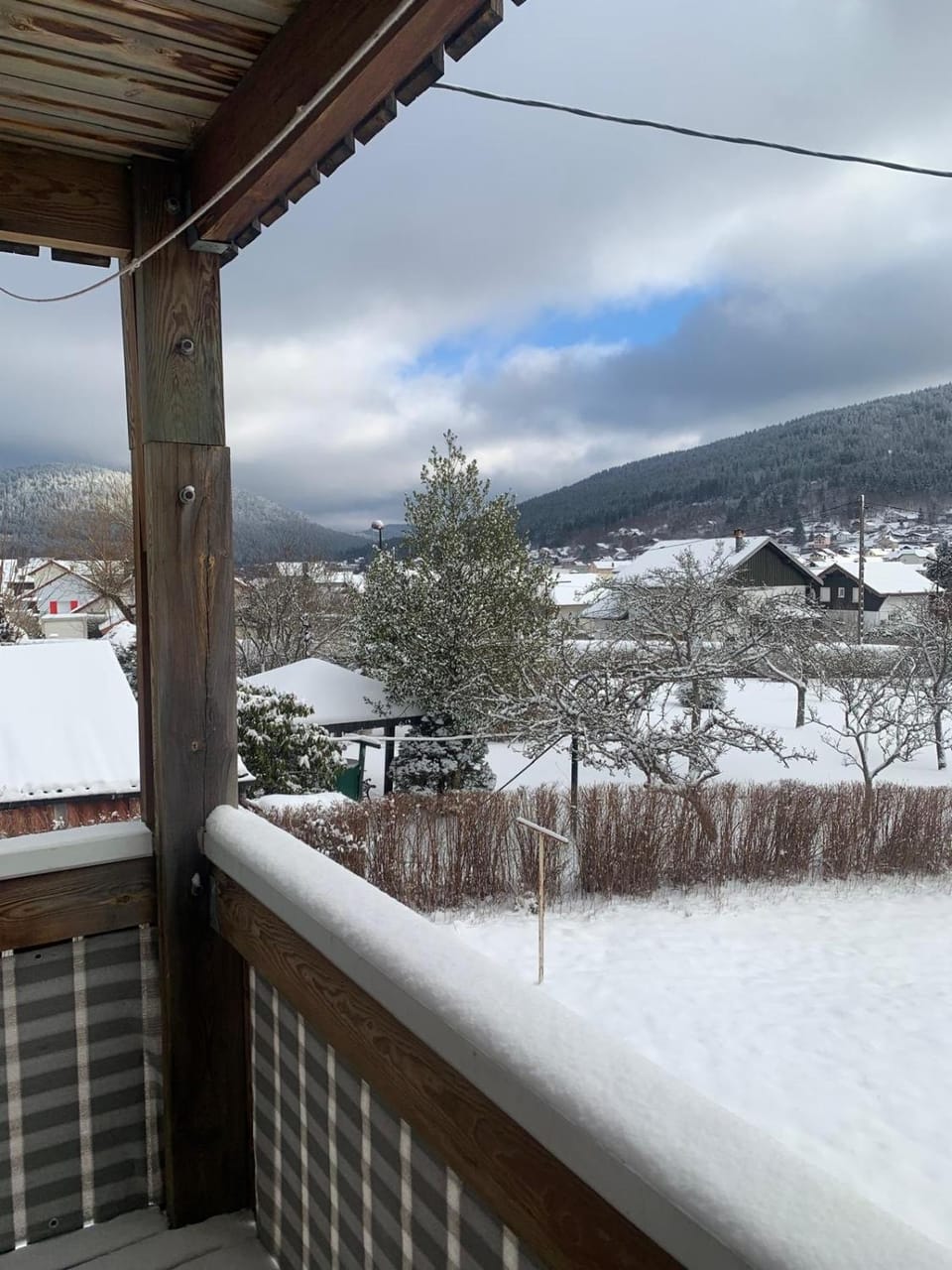 Winter, Balcony/Terrace, Mountain view