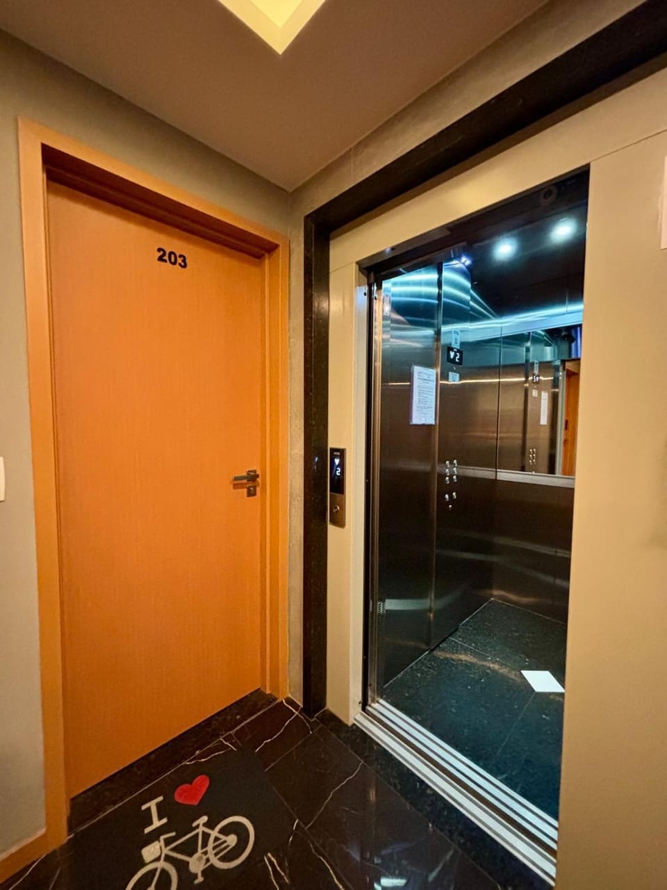Property building, elevator