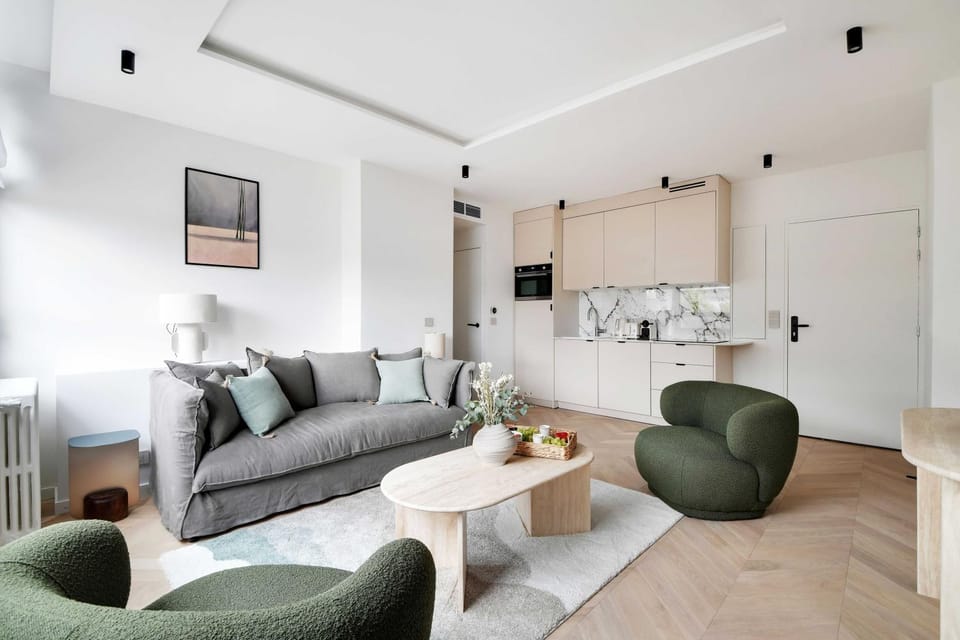 Kitchen or kitchenette, Living room