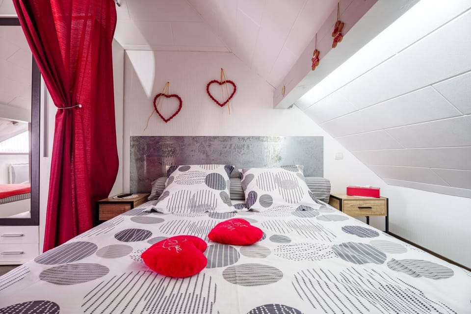 Property building, Living room, Bedroom