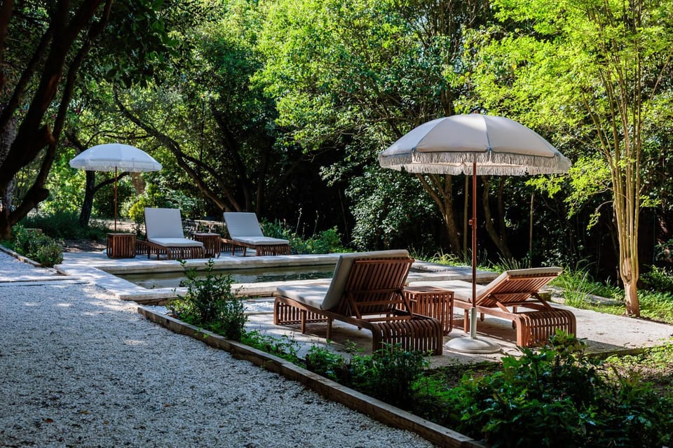 Spring, Summer, Garden, Garden view, Swimming pool, sunbed