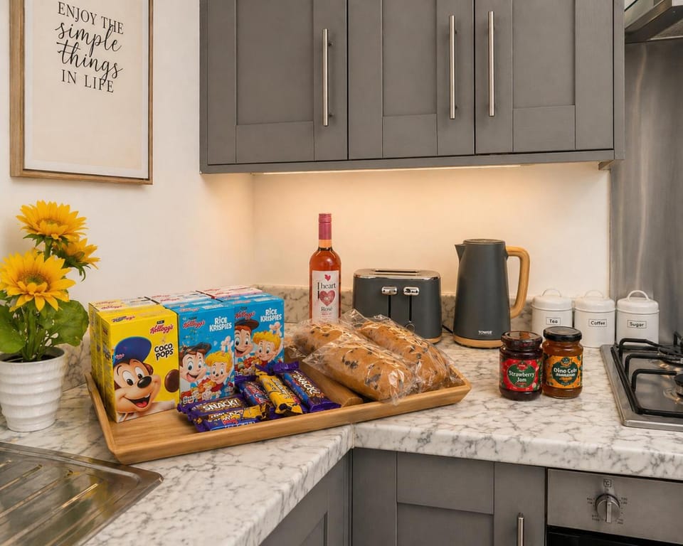 Coffee/tea facilities, Kitchen or kitchenette, Food and drinks, Food, Breakfast, Continental breakfast, toaster
