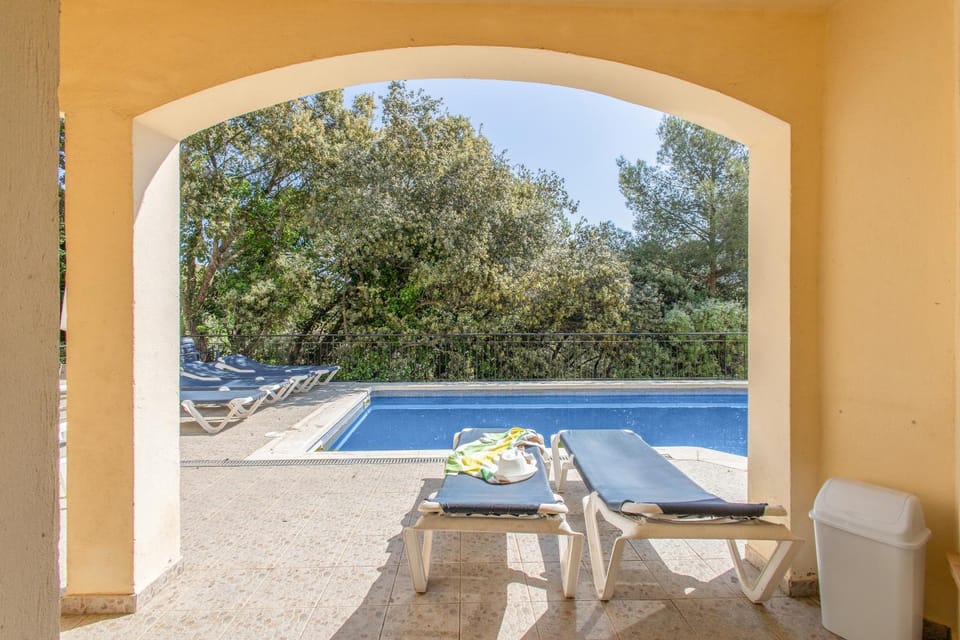 Property building, Living room, Swimming pool