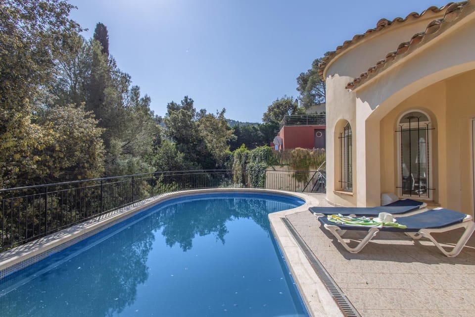 Property building, Living room, Swimming pool