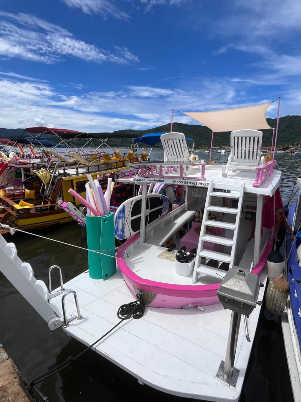 Vibe Docked boat in Paraty