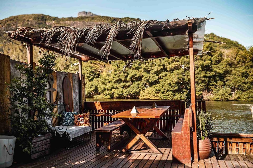 Property building, Day, Lake view