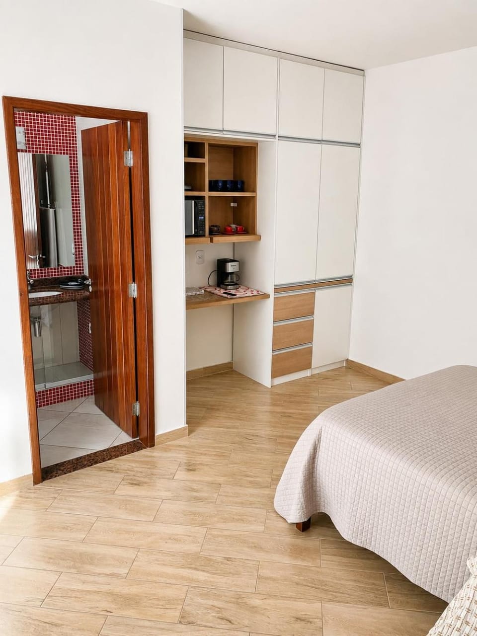 Bed, Photo of the whole room, Bedroom, wardrobe