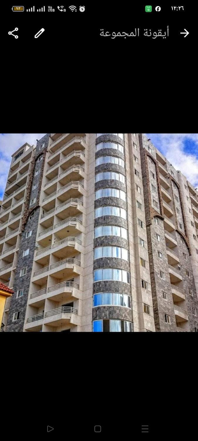 شقه فندقى فى اسكندرية صف اول بحر شاطىء البراديس Apartment in Alexandria Governorate