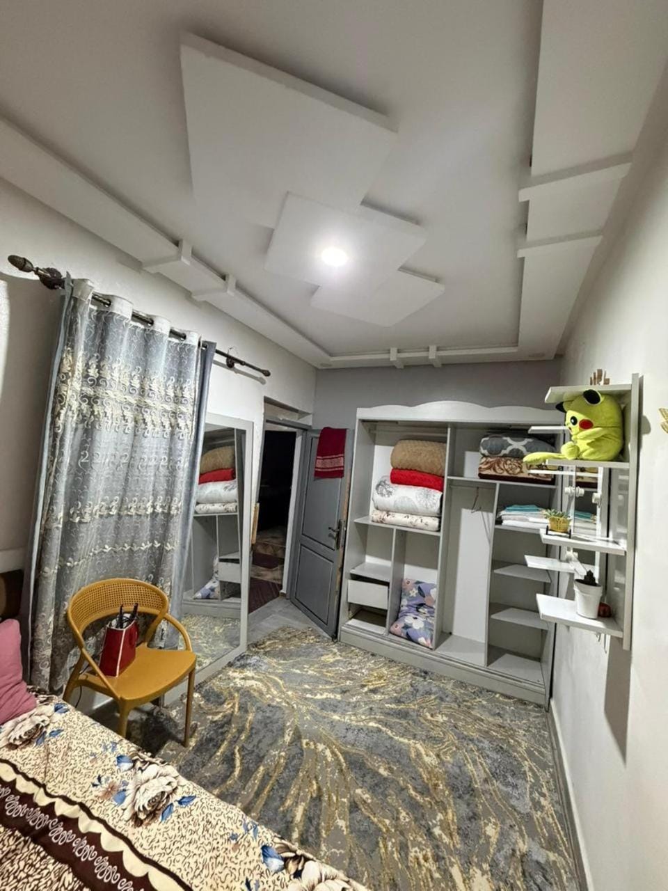 Bed, Bedroom, bunk bed, wardrobe