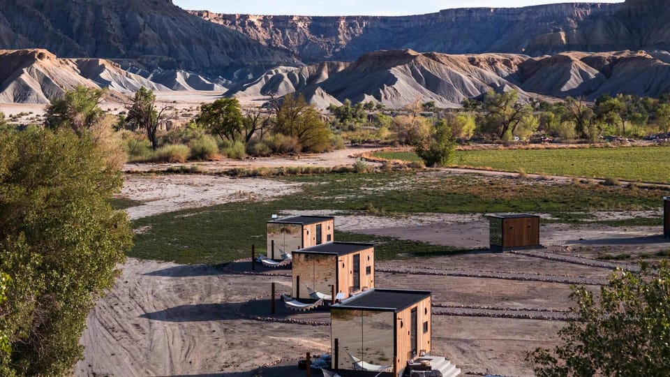 Modern Glass Retreat by Capitol Reef House in Capitol Reef