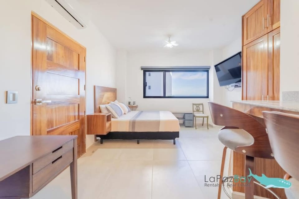 Studio pool steps to Malecon Apartment in La Paz