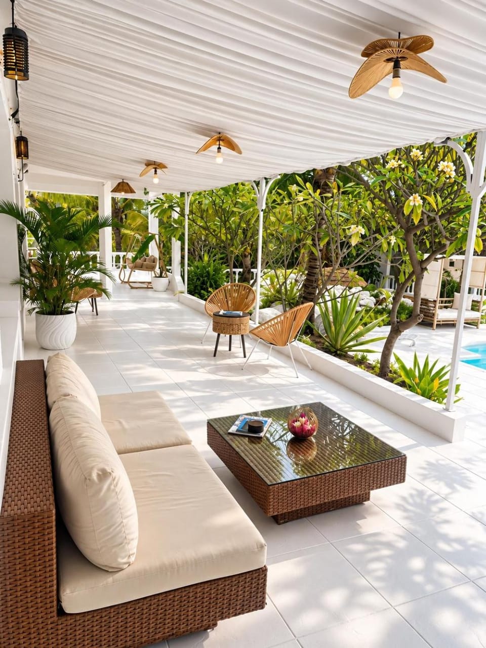 Patio, Day, Garden, View (from property/room), Garden view, Pool view