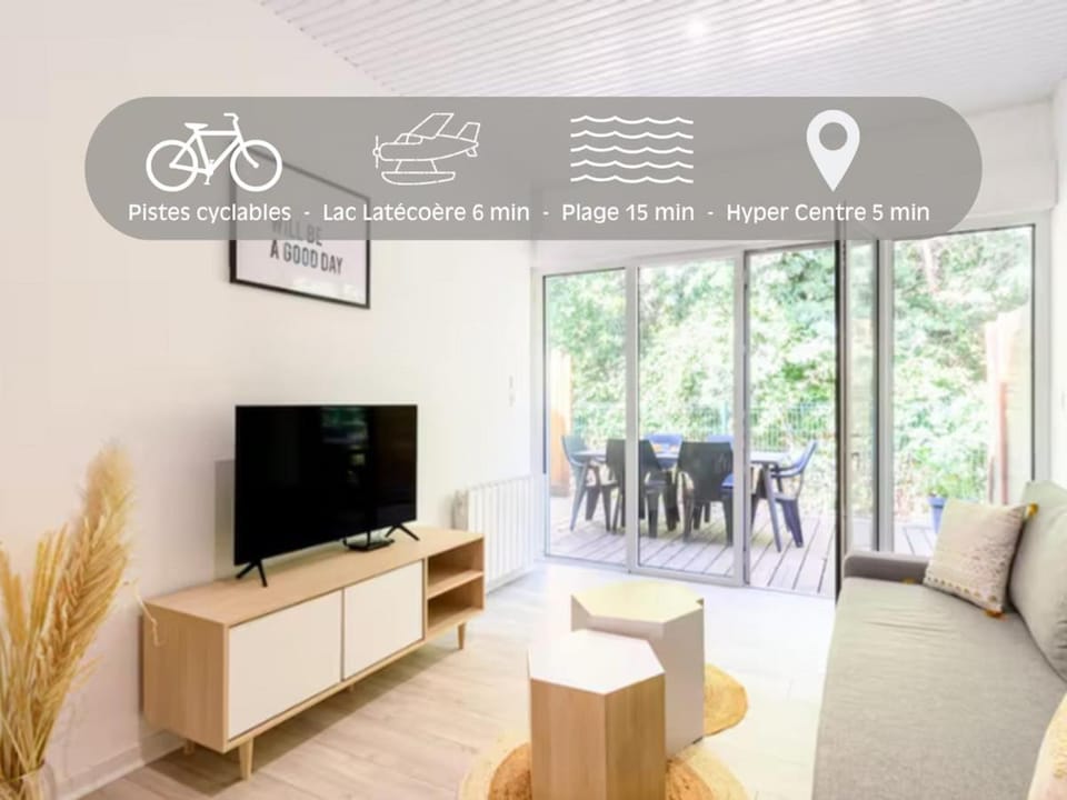 Quiet lakeside penates Apartment in Parentis-en-Born