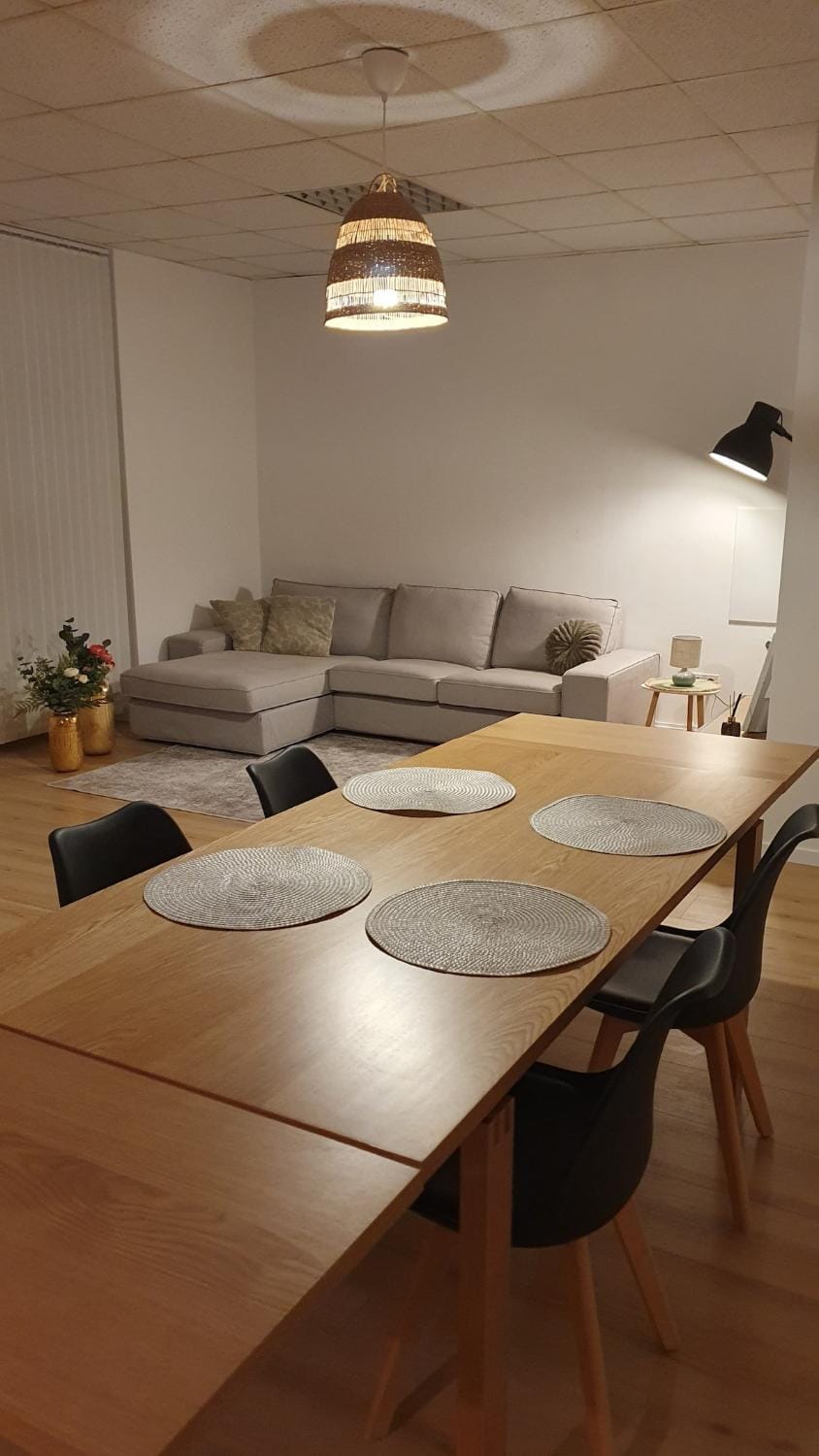 Living room, Seating area, Dining area