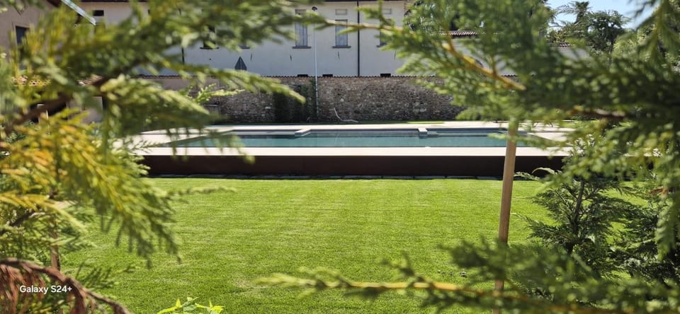 Spring, Garden, Pool view