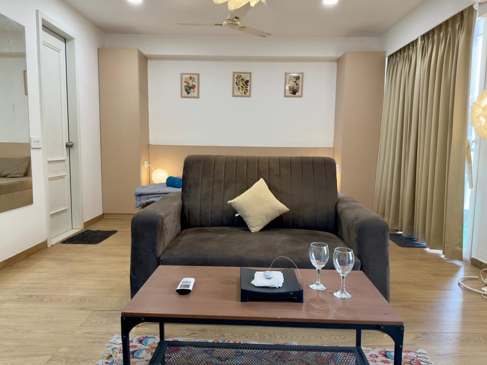 Living room, air conditioner