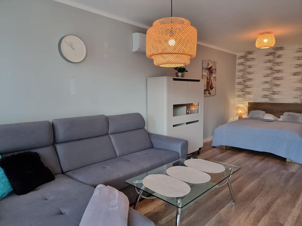 Bed, Living room, Photo of the whole room, Seating area, Bedroom