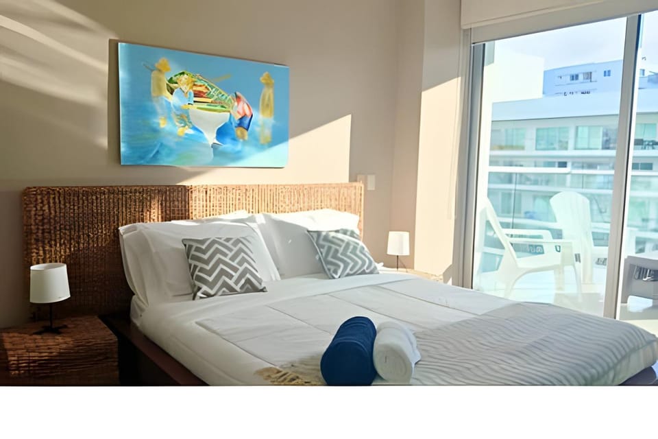 Terrace facing the sea with direct access to the beach Apartment in La Boquilla