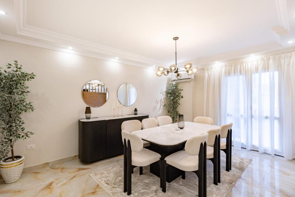 Dining area, air conditioner