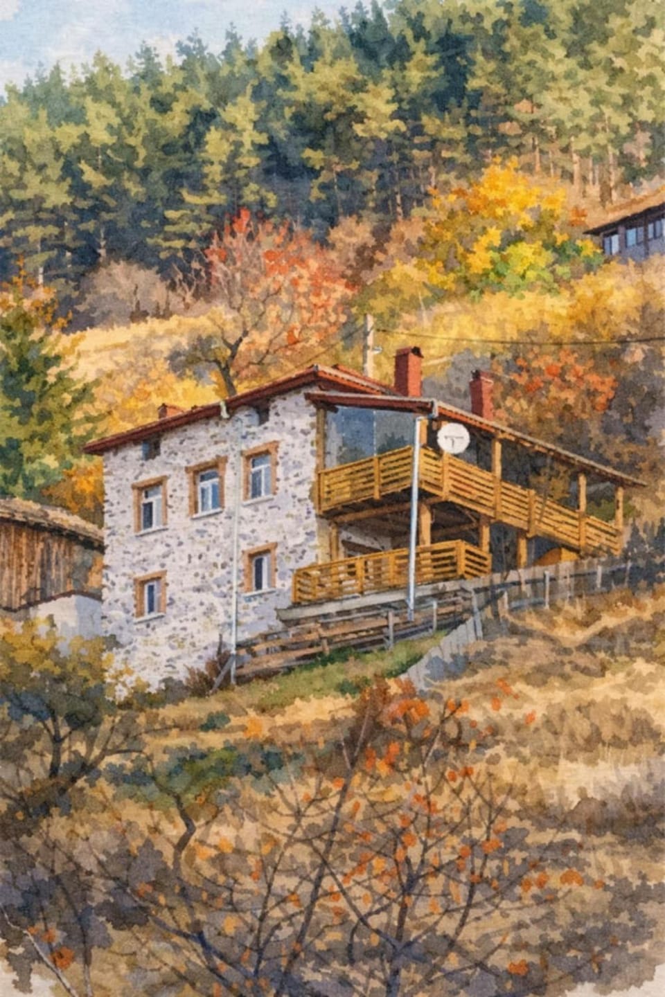 House Slivovi - a tavern with a fireplace and a panoramic view House in Plovdiv Province