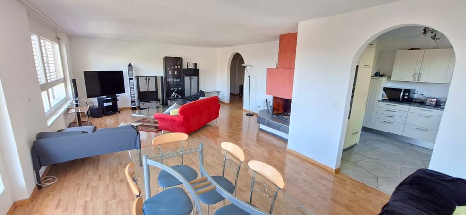 Communal lounge/ TV room, TV and multimedia, Kitchen or kitchenette, Living room, Seating area, Dining area, Evening entertainment, fireplace, minibar, oven
