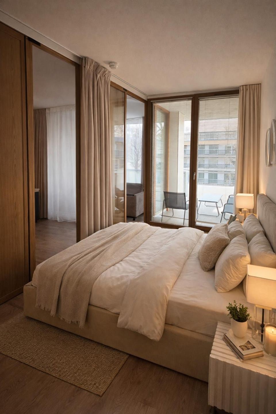 Bed, Photo of the whole room, towels