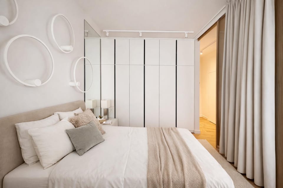 Bed, Bedroom, wardrobe