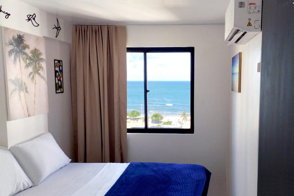 Bed, Natural landscape, Bedroom, Sea view, air conditioner