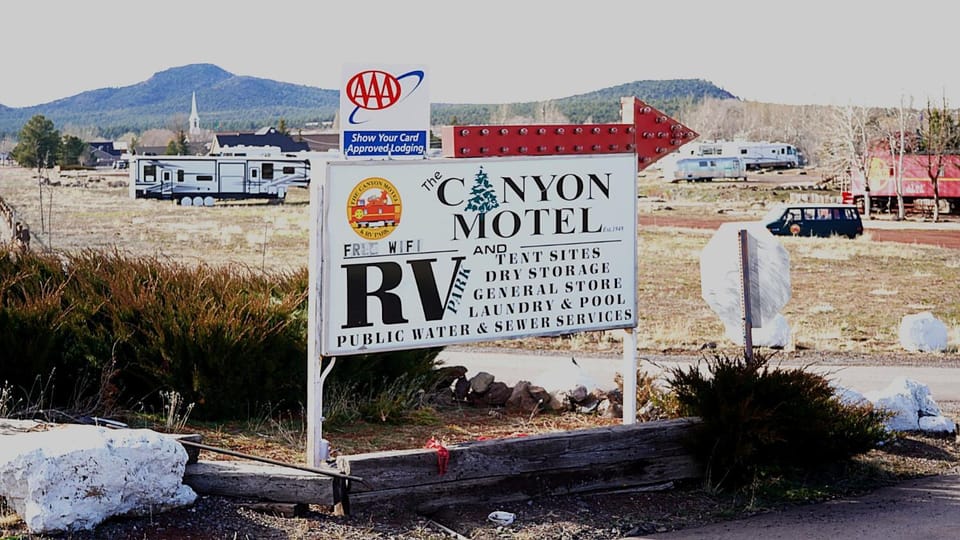 Historic Rail Caboose on Route 66 Hotel in Williams