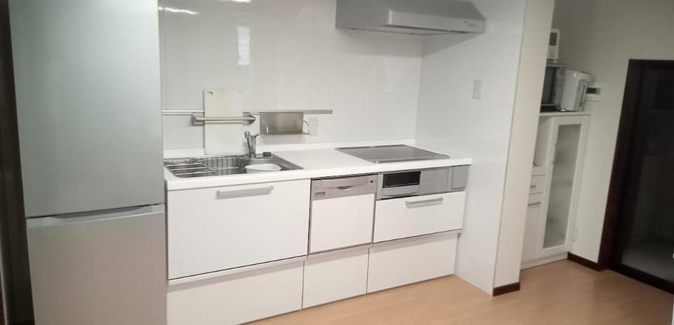 Kitchen or kitchenette, oven, stove