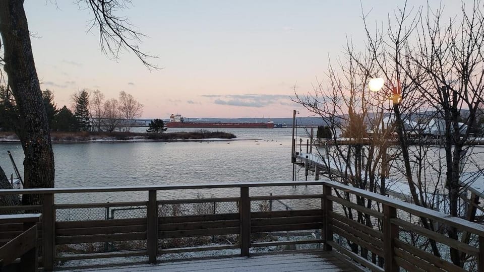 Natural landscape, River view, Sunset