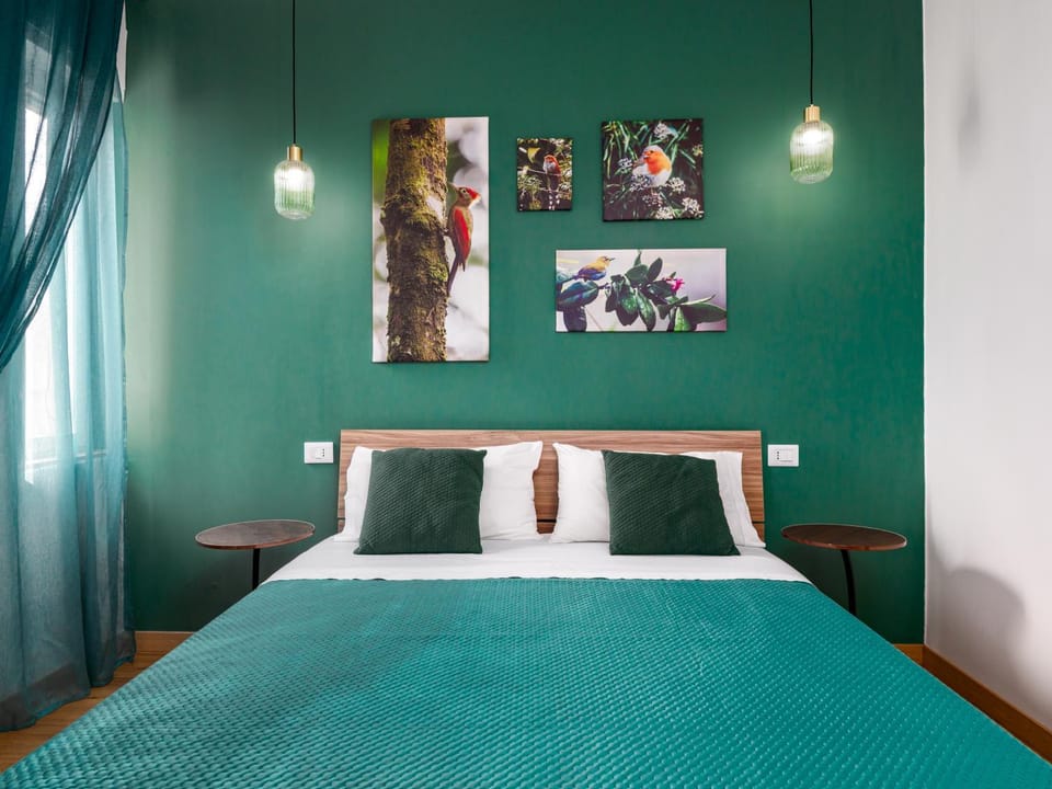 Bed, Decorative detail, Bedroom