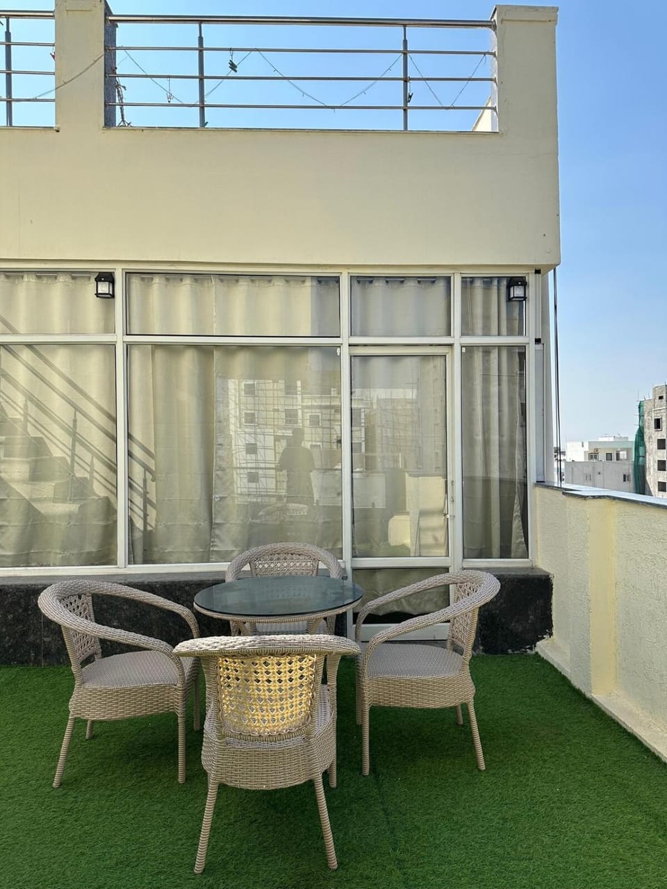 Sky View A 1BK Peaceful Penthouse Apartment in Hyderabad