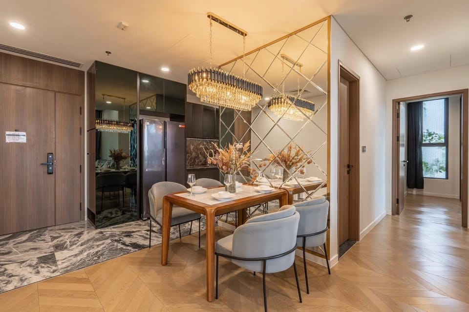 Kitchen or kitchenette, Living room, Dining area