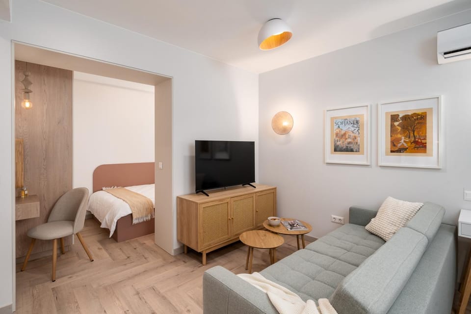 Communal lounge/ TV room, TV and multimedia, Living room, Seating area, Evening entertainment, air conditioner
