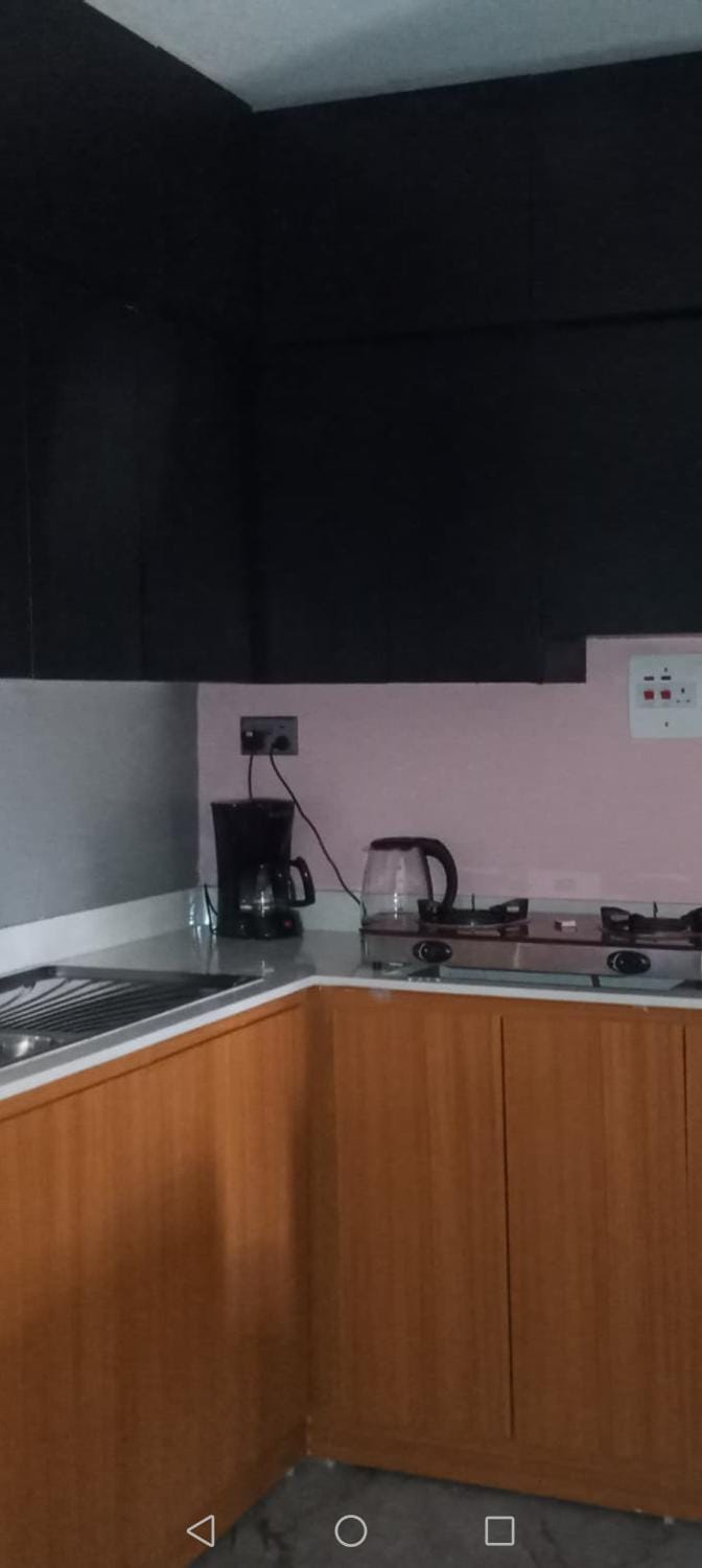 Coffee/tea facilities, Kitchen or kitchenette, stove