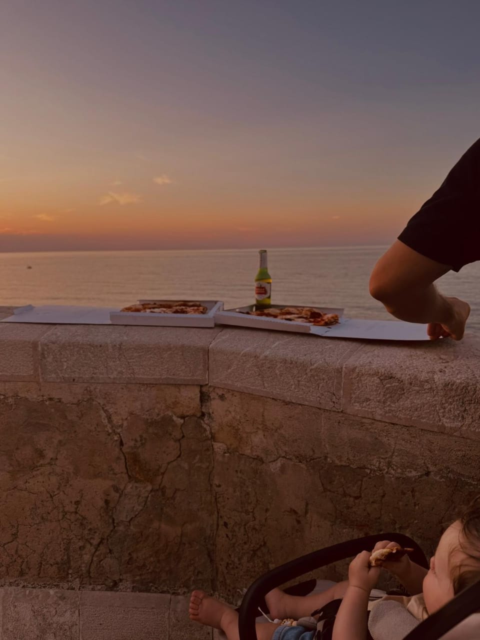 People, Natural landscape, Sunset