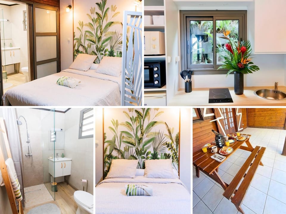 Patio, Bed, Bathroom, Kitchen or kitchenette, Photo of the whole room, Bedroom, towels