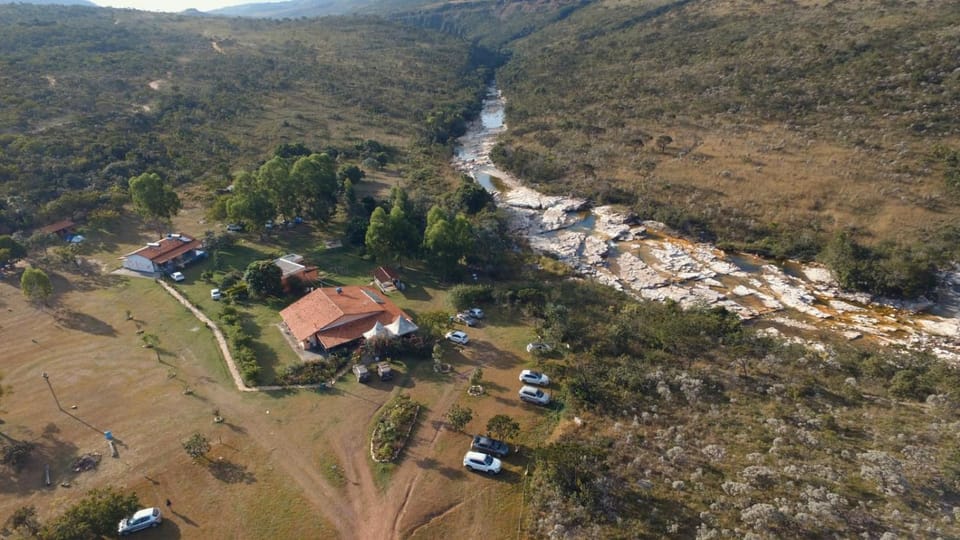 Property building, Natural landscape, Bird's eye view, Mountain view, River view
