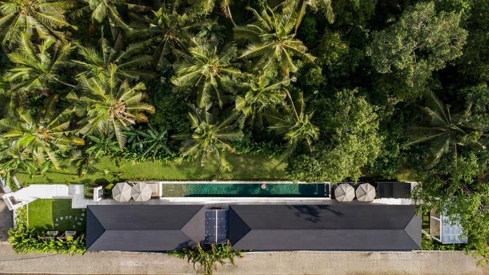 Property building, Natural landscape, Pool view, Swimming pool