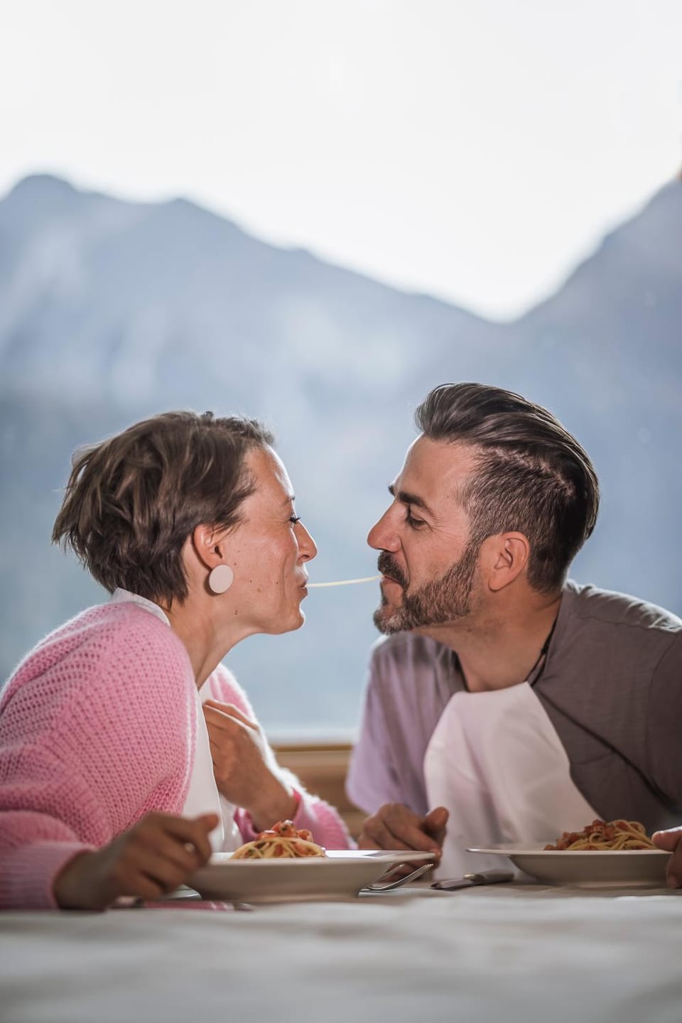 Restaurant/places to eat, Natural landscape, Food, Mountain view, Dinner