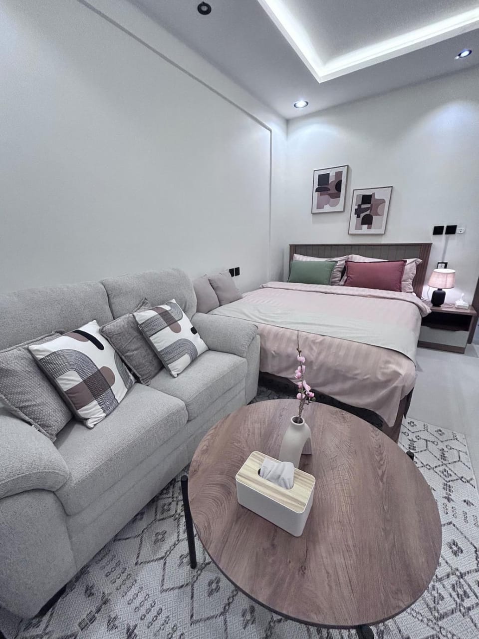 Japandi in Al Uruba Apartment in Riyadh