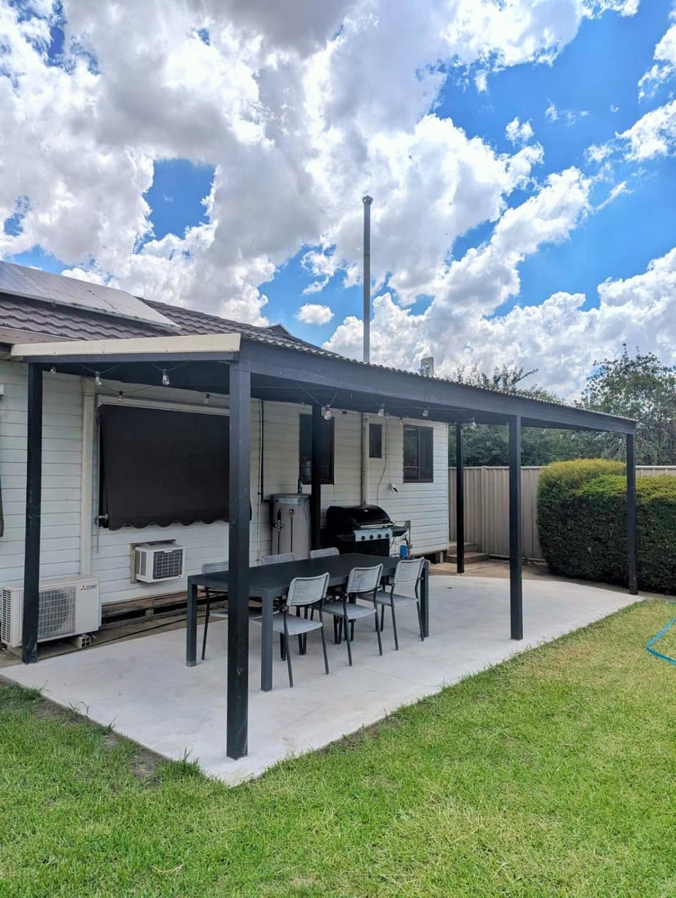 Property building, Dining area, Garden view