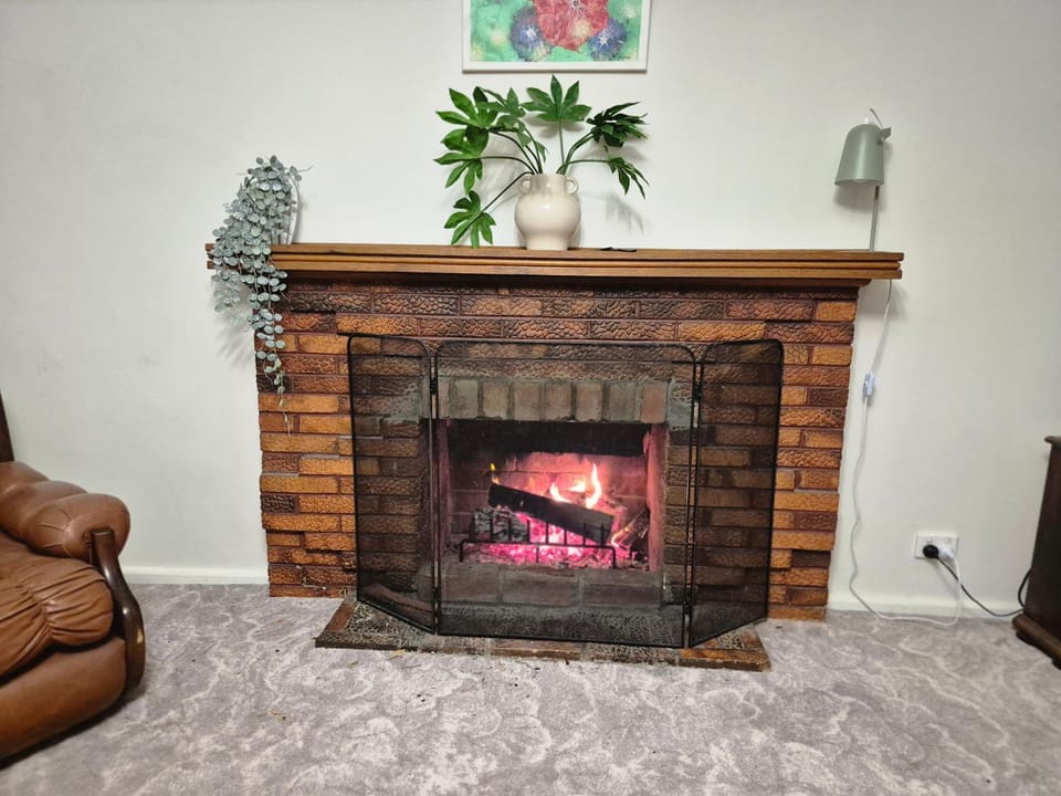 fireplace, flat iron