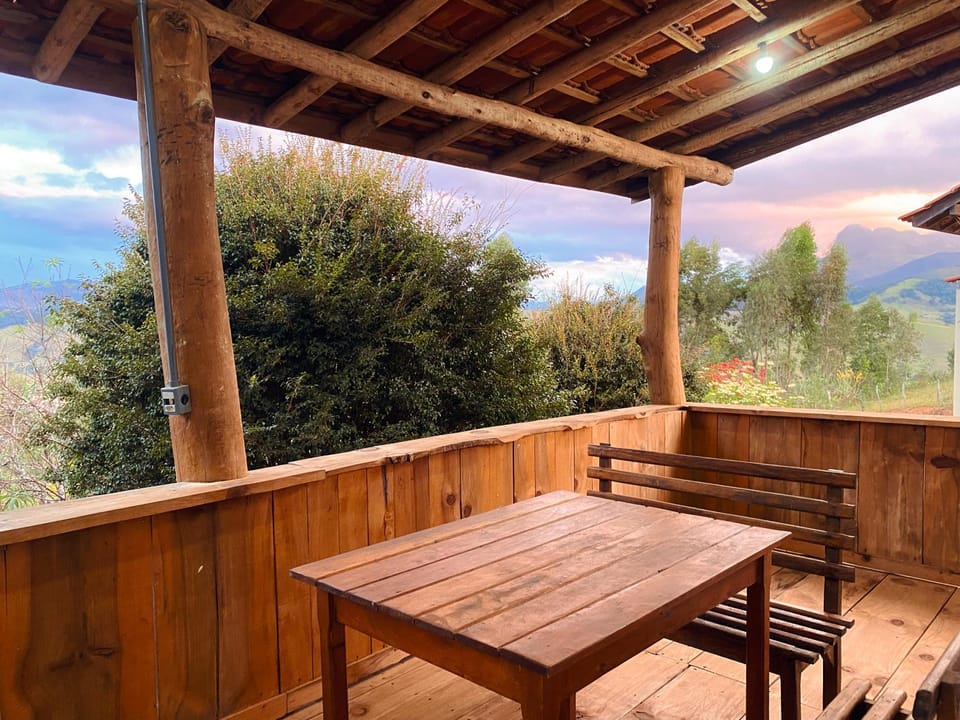 Patio, Natural landscape, Bedroom, Mountain view